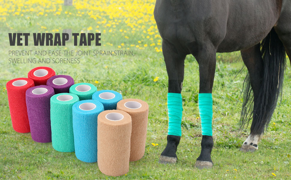 Vet Wrap Equine Veterinary Products for Horse Racing Protection .
